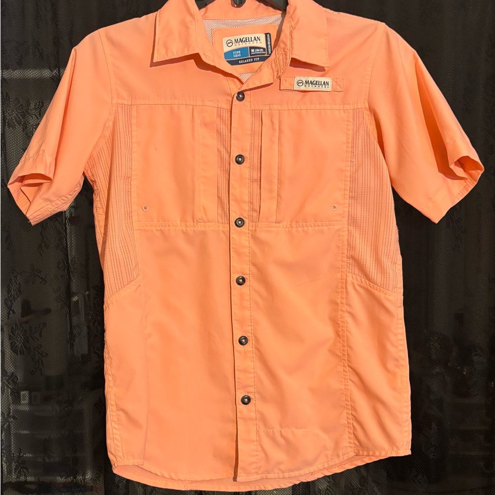 Magellan Outdoors Coral Button-Up Shirt